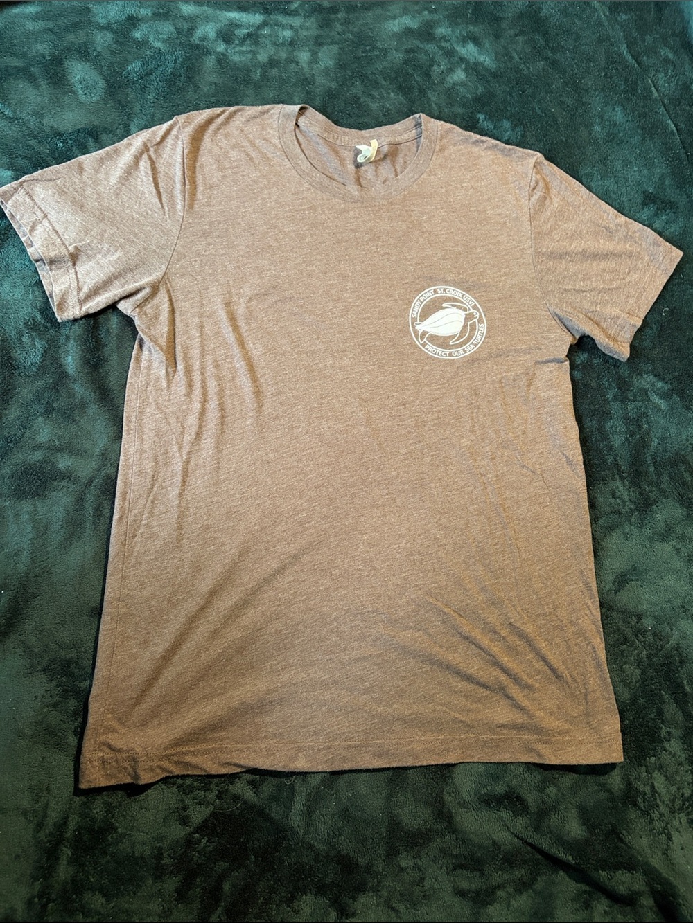 Brown Short Sleeve Turtle T-shirt